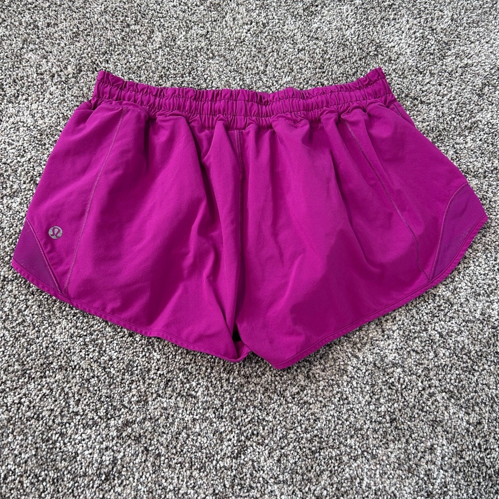 lululemon athletica Women's Magenta Athletic Shorts